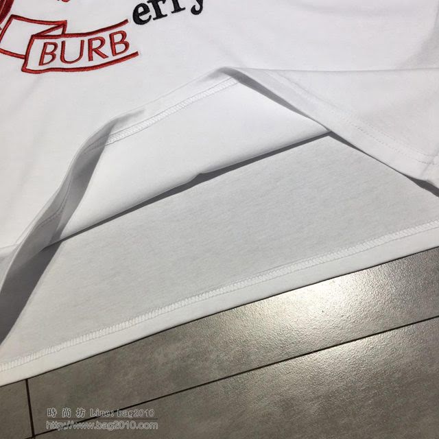 Burberry短袖 19春夏新款 巴寶莉白色T恤   tzy1739